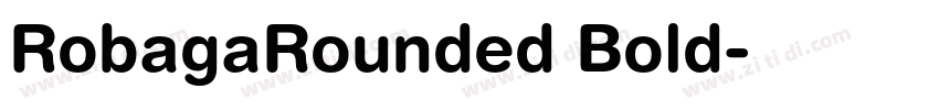 RobagaRounded Bold字体转换